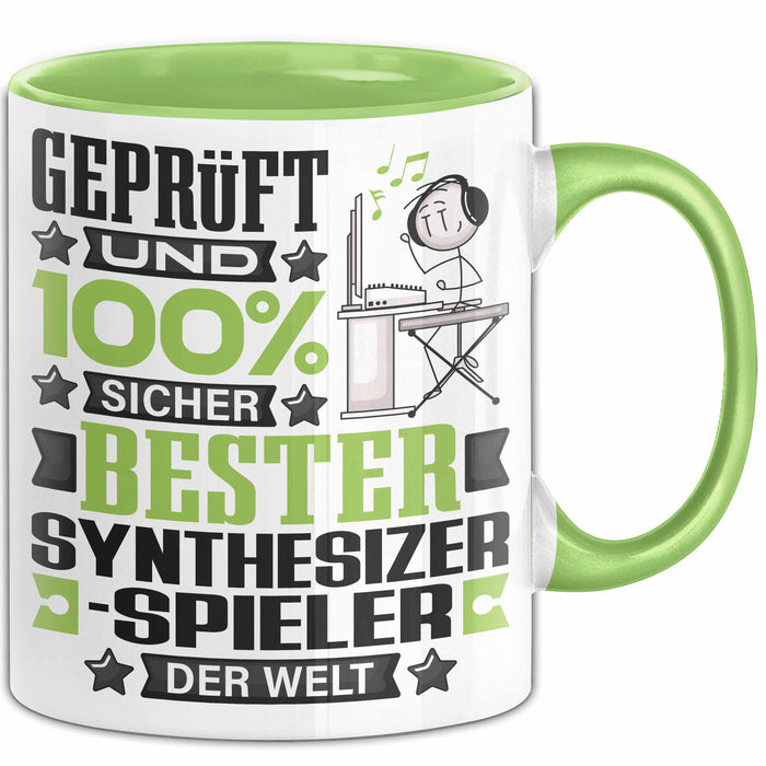 Synthesizer-Spieler Geschenk Lustiger Spruch für Synthesizer-Spieler Geschenkidee Bester Synthesizer-Spieler Der Welt Grün Trendation