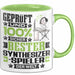 Synthesizer-Spieler Geschenk Lustiger Spruch für Synthesizer-Spieler Geschenkidee Bester Synthesizer-Spieler Der Welt Grün Trendation