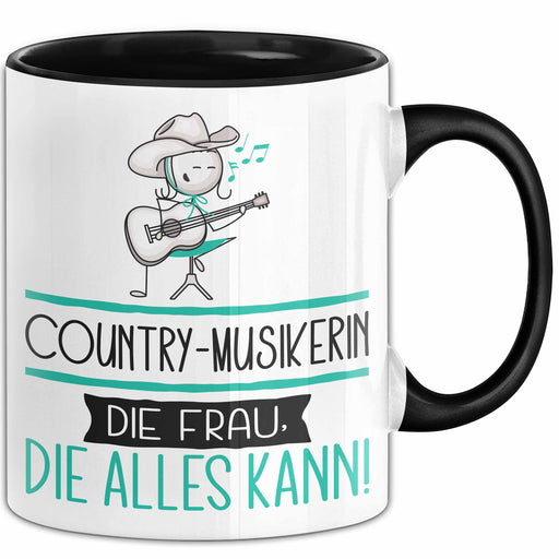 Country-Musikerin Geschenk Tasse Becher Die Frau Die Allen Kann Geschenkidee für eine Country-Musikerin Lustig Trendation