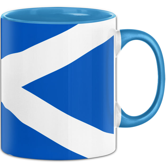 Schottland Flagge Tasse Geschenk Fußball-Fans Europa 3D Alloverprint Blau Trendation