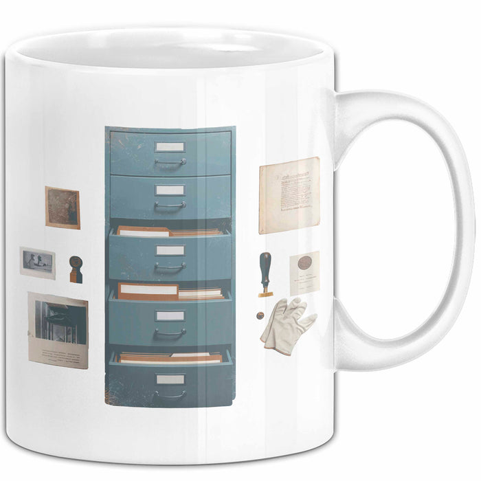 Archivar Tasse Geschenk Lustige Geschenkidee Spruch Für Geschichts Bewahrer Weiß Trendation
