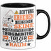 Tierheimunterstützer Geschenk Tasse Lustiger Spruch Erheben Sie Sich Der Tierheimunterstützer Betritt den Raum Schwarz Trendation