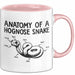 Reptil Schlange Tier Tasse Geschenk Lustige Geschenkidee Spruch Anatomie Einer Hakennasennatter Rosa Trendation