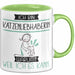 Katzenliebhaberin Tasse Geschenk Ich Bin Katzenliebhaberin Warum Weil Ich Es Kann Geschenkidee Geburtstag Grün Trendation