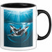 Wal Tier Tasse Geschenk Lustige Geschenkidee Spruch Schwarz Trendation