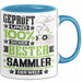 Sammler Geschenk Lustiger Spruch für Sammler Geschenkidee Bester Sammler Der Welt Blau Trendation