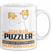 Puzzler Geschenk Tasse Ich Bin Puzzler Aber Sag Doch Einfach Superheld Lustige Geschenkdiee für Puzzler Kaffee-Becher Weiß Trendation