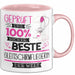 Beste Gleitschirmfliegerin Der Welt Tasse Geschenk für Eine Gleitschirmfliegerin Geprüft Und Sicher Geschenkidee Geburtstag Weihnachten Rosa Trendation