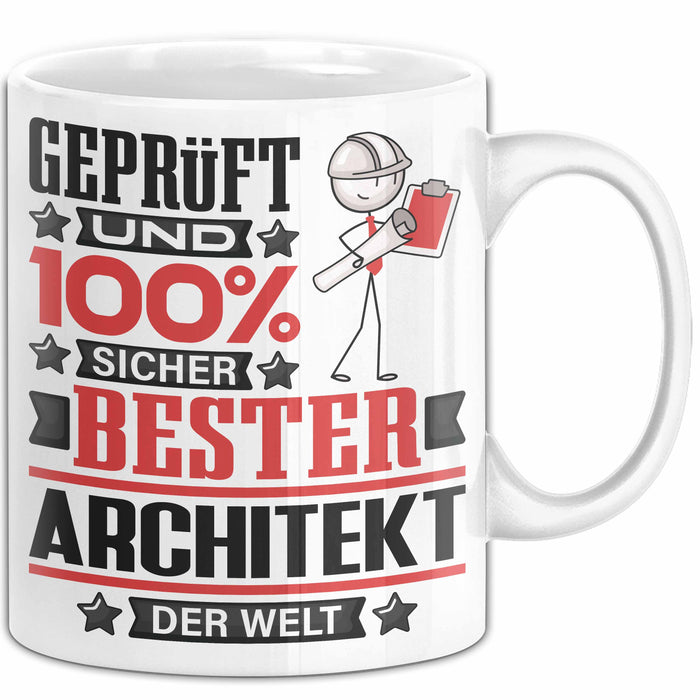 Architekt Geschenk Lustiger Spruch für Architekt Geschenkidee Bester Architekt Der Welt Weiß Trendation