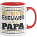 Lustige Tasse Geschenk Weltbester Ehemann Und Papa Becher Rot Trendation