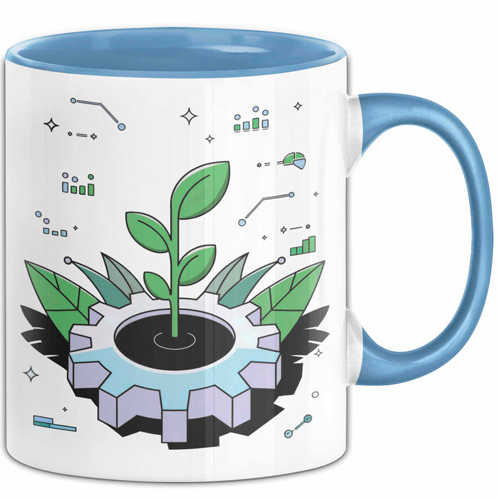 Nachhaltigkeits Berater Tasse Geschenk Lustige Geschenkidee Spruch Für Grüne Berater Blau Trendation
