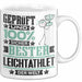 Leichtathlet Geschenk Lustiger Spruch für Leichtathlet Geschenkidee Bester Leichtathlet Der Welt Weiß Trendation