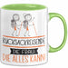 Rucksackreisende Geschenk Tasse Becher Die Frau Die Allen Kann Geschenkidee für eine Rucksackreisende Lustig Grün Trendation