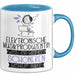 Elektronische Musikproduzentin Weil Es Keinen Schöneren Beruf Gibt Tasse Geschenk für Eine Elektronische Musikproduzentin Lustig Blau Trendation