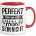 Heike Tasse Geschenk Perfekt Sein Kann Jeder Geschenkidee Geburtstag Rot Trendation