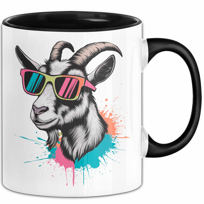 Ziegenbauer Ziegen Tier Sonnenbrille Tasse Geschenk Lustige Geschenkidee Spruch Trendation