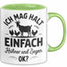 Ziegenbauer Ziegen Tier Tasse Geschenk Lustige Geschenkidee Spruch Ich Mag Halt Einfach Hühner Und Ziegen Grün Trendation