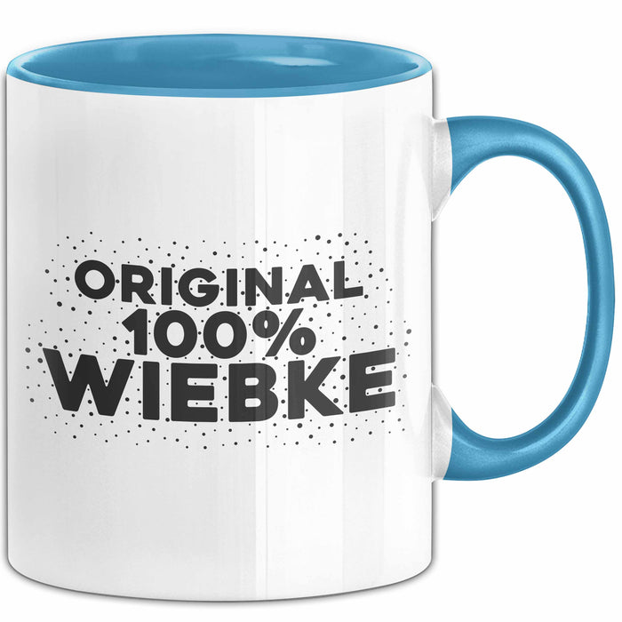 Wiebke Tasse Original 100% Wiebke Geschenk Blau Trendation