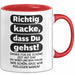 Büroarbeit Kollege Abschied Tasse Geschenk Lustige Geschenkidee Spruch Richtig Kacke Dass Du Gehst Rot Trendation