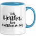 Hertha Tasse Ich Hertha, Bin Vollkommen Geschenk Blau Trendation