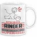 Ringer Geschenk Tasse Ich Bin Ringer Aber Sag Doch Einfach Superheld Lustige Geschenkdiee für Ringer Kaffee-Becher Weiß Trendation