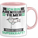 Abenteuerfilmer Tasse Geschenk für Abenteuerfilmer Geburtstag Lustiger Spruch Kaffee-Becher Was Ist Deine Superkraft Rosa Trendation