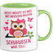 Eule Tierliebhaber Tasse Geschenk Lustige Geschenkidee Spruch Heute Möchte Ich Was Mit Menschen Machen Schuhubsen Wäre Toll Grün Trendation