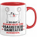 Haustiersanitäter Geschenk Tasse So Gut Kann Nur Ein Haustiersanitäter Aussehen Geschenkidee Kaffee-Becher Rot Trendation