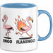 Flamingo In Flammen Tasse Geschenk Lustige Geschenkidee Spruch Blau Trendation