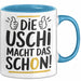 Frauen Mädchen Sarkasmus Tasse Geschenk Lustige Geschenkidee Spruch Die Uschi Macht Dat Schon Blau Trendation