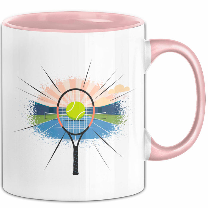 Tennisspieler Tasse Geschenk Lustige Geschenkidee Spruch Für Platz Champions Rosa Trendation