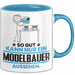 Modelbauer Geschenk Tasse So Gut Kann Nur Ein Modelbauer Aussehen Geschenkidee Kaffee-Becher Blau Trendation