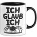 Spinne Vogelspinne Tier Tasse Geschenk Lustige Geschenkidee Spruch Ich Glaub Ich Schwarz Trendation