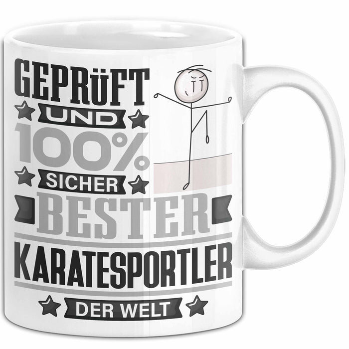 Karatesportler Geschenk Lustiger Spruch für Karatesportler Geschenkidee Bester Karatesportler Der Welt Weiß Trendation