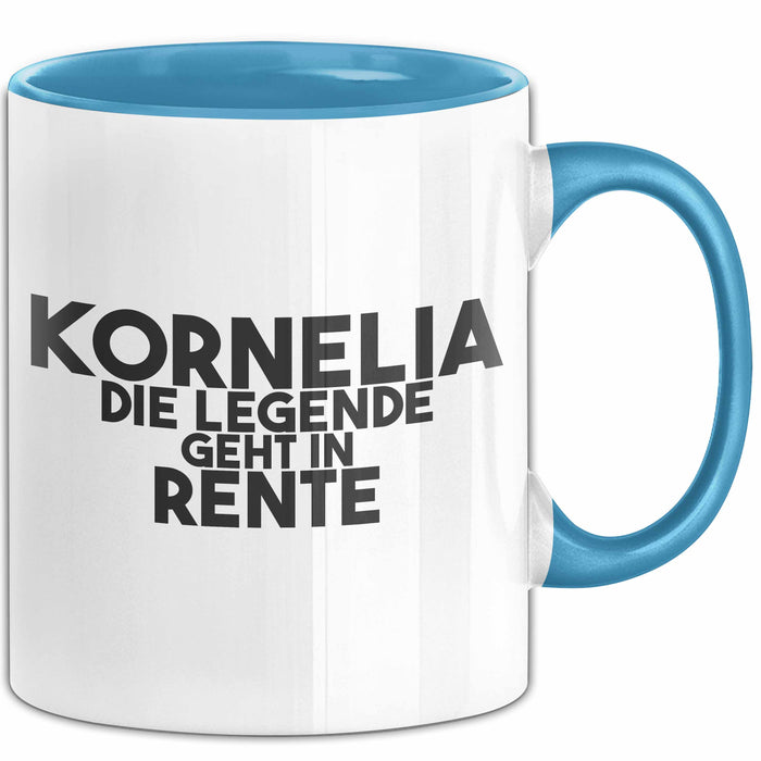 Kornelia Tasse Kornelia – Die Legende Geht In Rente Geschenk