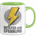 Elektriker Tasse Geschenk Meister der Spannung Geschenk Grün Trendation