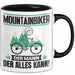 Mountainbiker Tasse Geschenk für Mountainbiker Der Mann Der Alles Kann Geschenkidee zum Geburtstag Schwarz Trendation