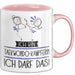 Geschenk für Taekwondo-Kämpferin Tasse Lustige Geschenkidee Geburtstag Ich Bin Taekwondo-Kämpferin Ich Darf Das Rosa Trendation