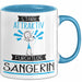Sängerin Tasse Geschenk Becher Stark Attraktiv Furchtlos Sängerin Lustige Geschenkidee Blau Trendation