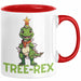 Tree-Rex Dinosaurier Tasse Weihnachten Geschenk Jungs Jungen Weihnachtsbaum T-Rex Rot Trendation