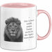 Der Löwe Stellt Seine Tasse Nicht In Die Spülmaschine Büro Becher Geschenk Rosa Trendation