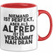 Alfred Tasse Niemand Ist Perfekt, Aber Als Alfred Ist Er Verdammt Nah Dran Rot Trendation