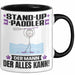 Stand-Up-Paddler Tasse Geschenk für Stand-Up-Paddler Der Mann Der Alles Kann Geschenkidee zum Geburtstag Schwarz Trendation