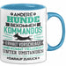 Hund Tasse Geschenk Lustiger Spruch Hunde Kommandos Humorvoll Blau Trendation