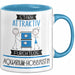 Aquarium-Hobbyistin Tasse Geschenk Becher Stark Attraktiv Furchtlos Aquarium-Hobbyistin Lustige Geschenkidee Blau Trendation