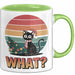 Schwarze Katze Weihnachtsfeier Tasse Geschenk Lustige Geschenkidee Spruch Was Grün Trendation