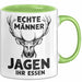 Hirschjäger Jagd Tasse Geschenk Echte Männer jagen ihr Essen Grün Trendation
