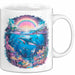 Delfin Tierliebhaber Tasse Geschenk Lustige Geschenkidee Spruch Regenbogendelfin Unterwasser Weiß Trendation