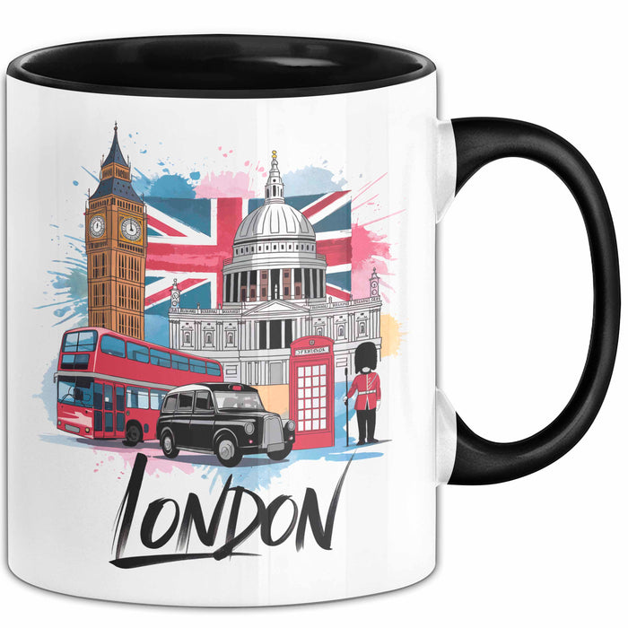 England London Tasse Geschenk Lustige Geschenkidee Spruch Schwarz Trendation
