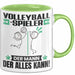 Volleyballspieler Tasse Geschenk für Volleyballspieler Der Mann Der Alles Kann Geschenkidee zum Geburtstag Grün Trendation